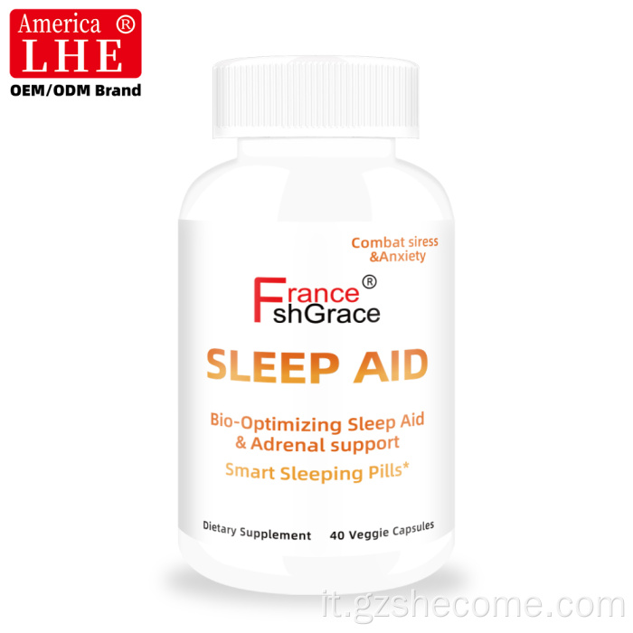 Shecome Sleep Aid Capsule Supporto alla glicina e alla melatonina